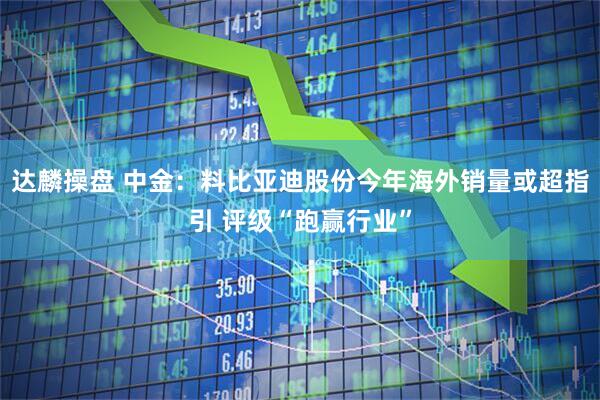 达麟操盘 中金：料比亚迪股份今年海外销量或超指引 评级“跑赢行业”