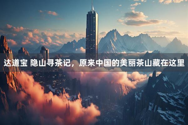 达道宝 隐山寻茶记，原来中国的美丽茶山藏在这里